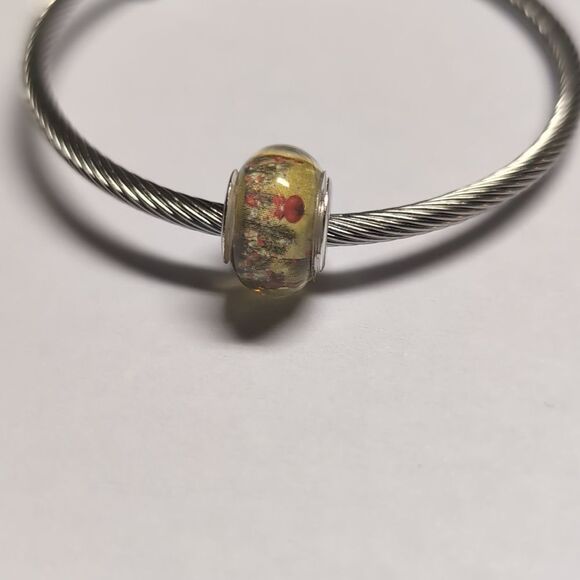Silver Christmas Charm for Pandora Style Bracelet - Picture 3 of 5